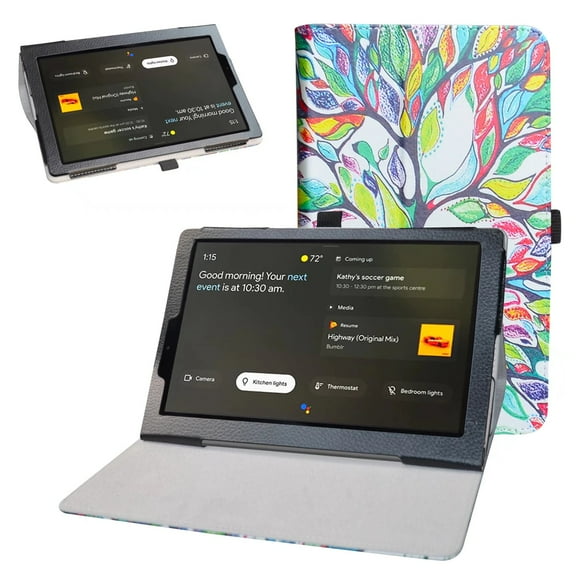 Labanema 10.1" Lenovo Yoga Smart Tab YT-X705F Case, PU Leather Folio Stand Protective Case, Cover for 10.1" Lenovo Yoga Smart Tab YT-X705F (Love Tree)
