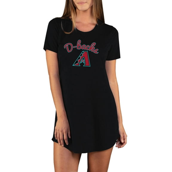 Women's Concepts Sport Black Arizona Diamondbacks Marathon Knit Nightshirt