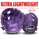thumbnail image 2 of Franklin Sports - Guantes de béisbol unisex para adolescentes y niños Franklin Sports Meshtek para niños, juego de pelotas para niños y niñas, Teeball morado/cromo 9,5 US, 2 of 8