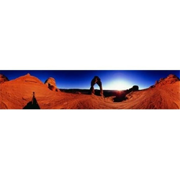 Panoramic Images PPI45035L Délicate Arches Parc National Utah Affiche Imprimée par Panoramic Images - 36 x 12