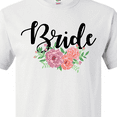 thumbnail image 4 of Inktastic Bride with Flower Illustration T-Shirt, 4 of 5