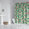 thumbnail image 2 of Waterproof Modern Floral Print Shower Curtain 72x72 Inch Boho Style Polyester Unique Shower Curtain for Bathroom Hotel Home Decor with 12 Plastic Hooks, 2 of 5