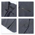 thumbnail image 7 of AZoiNM Women's Tailored Peplum Blazer One Button Stretch Polyester Work to Weekend, 7 of 7