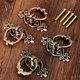thumbnail image 4 of 2 unids anillo de cajón perillas gabinetes manijas armario tiras muebles hardware antiguo bronce rojo latón orificio 34 mm aleación de zinc, 4 of 7