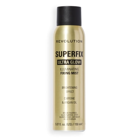 Revolution Superfix Glow Fixing Mist Setting Spray with Shimmer Long-Lasting 5.07 fl oz