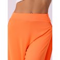 thumbnail image 4 of DARING DIVA Women's Side Slit Yoga Harem Pants M Orange, 4 of 5