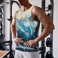thumbnail image 5 of Goofa Iceberg Bald Eagle Pattern Men's Workout Tank Top Slim-Fit Tank Quick Dry Fit Muscle Tank Top Beach Tank Top Bodybuilding Sleeveless T Shirt-Small, 5 of 7