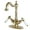 Polished Brass, variant on Kingston Brass KS1432BPL Bel-Air Two-Handle Bathroom Faucet with Brass Pop-Up and Cover Plate, Polished Brass