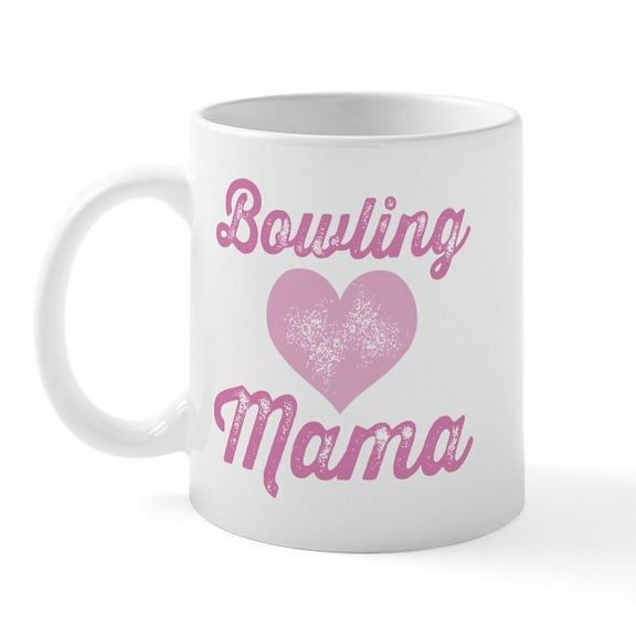 CafePress - Bowling Mom Mug - 11 oz Ceramic Mug - Novelty Coffee Tea Cup