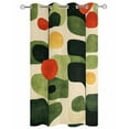 thumbnail image 2 of nqOlkjepod Outdoor Curtains for Patio Waterproof, Green Abstract Outdoor Privacy Panels Grommet, Middle Century Minimalist Lines Blackout Outside Curtains for Porch/Cabana/Pergola 54"x84", 1 Panel, 2 of 8