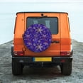thumbnail image 6 of Logiee blue purple Snowflake Print Spare Tire Cover, Universal Wheel Protectors,Waterproof Dust-Proof UV Sun Wheel Tire Cover,Fit for SUV, RV, Travel Trailer, Truck-17 inch, 6 of 6
