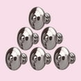 thumbnail image 2 of Renovators Supply Nickel Black Polished Drawer Knobs 1" Dia. x 7/8" H Round Brass Kitchen Cabinet, Furniture, Wardrobe, Medicine Chest Door Knob Handles w/Hardware Pack of 6, 2 of 2