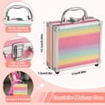 thumbnail image 4 of Funda de transporte de maquillaje Anpro All-in-One con set de maquillaje profesional para adolescentes, 4 of 8