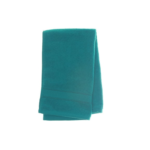 Masion Concepts Nova Hand Towel 16" X 27" Teal - Set of 2 ,Teal,Cotton, 16 L x 27 W x 1 H