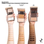 PATRICK TA Major Skin Crème Foundation & Finishing Powder Duo | Shade Light 3 | New In Box 0.42 oz / 12 g