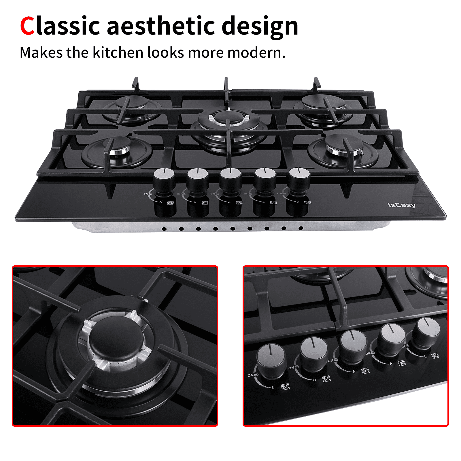 28 inch gas cooktop