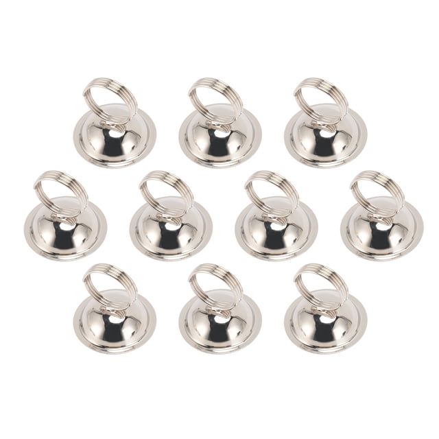Tasco De Número De Mesa De 10 Piezas Soportador De La Tarjeta De Lugar, Soportes Para Imágenes De Alambre, Pequeños Soportes Para Tarjetas De Mesa, Soportes De Fotos Nombre