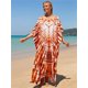 thumbnail image 1 of Blusa de playa de algodón con estampado de marca de agua, bata larga, blusa de bikini con protección solar para vacaciones en la playa, 1 of 6