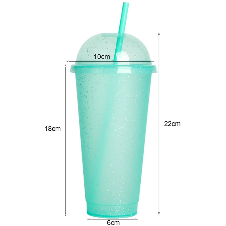 Casewin 10Pcs Color Changing Cups with Lids & Straws - 12 oz Cute Reusable  Plastic Tumblers Bulk |Party Funny Tumbler Ice Cold Drinking Cup for Kids 