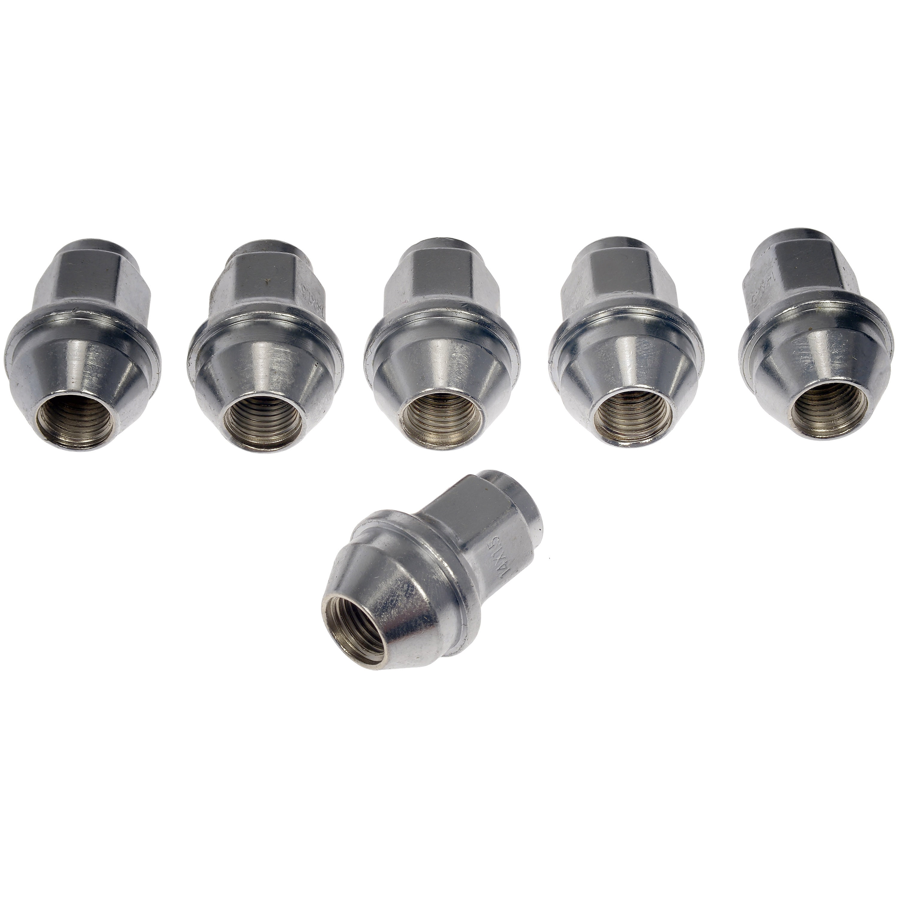 Dorman 611-008CD Wheel Lug Nut for Specific Ford / Lincoln Models, Chrome (Pack of 6)