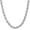 White Gold, variant on Cylinder Link 360 Iced Out CZ Hip Hop Bling Bling Chain