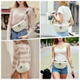 thumbnail image 6 of HAWEE Pure Colour Crossbody Bag Bum Bag for Women,Two Way Zipper Belt Bag with Adjustable Strap,Fashion Waist Packs for Traveling Workout, 6 of 7