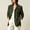 Army Green Coats for Women, variant on CYMMPU Women’s Lapel Single‑Breasted Suede Blazer Jacket, Button Front Flap Pockets Long Sleeve Loose Fit Outerwear Yellow M