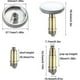 thumbnail image 2 of 2pcs Bathroom Push Pop-up Click Clack Plug Stopper, 38mm Sink Drain Plug Pop-up Stopper-, 2 of 5