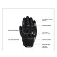 thumbnail image 4 of Guantes de montar en moto de cross con protección de fibra de carbono, nudillos duros, pantalla táctil, guantes de motocicleta para hombre con dedo completo, protección de nudillos premium,, 4 of 5