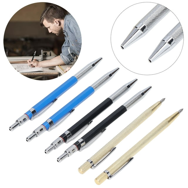 Carpenter Pencils Kit,Carpenter Pencils Kit Plastic Woodworking Pencils Carbide Scriber Tool Top-Notch Performance