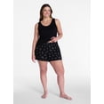 thumbnail image 2 of Joyspun Women's Woven Pajama Boxer Shorts, 3'' Inseam, Sizes XS-2X, 2 of 6