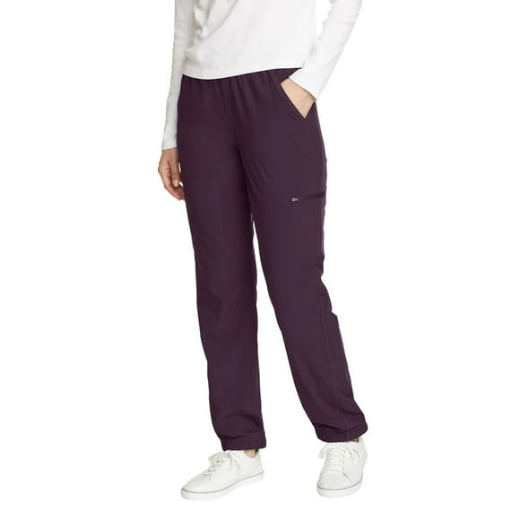 Eddie Bauer Women's Fleece Lined Pants, StormRepel & UPF 50+, Functional Pockets (Purple, 12)
