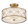thumbnail image 4 of Reid 4-Light Ceiling Light in Warm Brass, 4 of 5