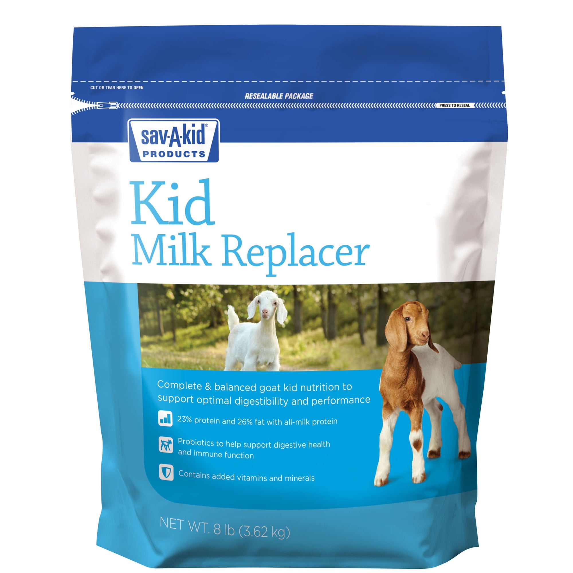 Sav-A-Kid 01-7418-0217 Goat Kid Milk Replacer 8 lb. Bag