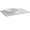 thumbnail image 4 of Bellaterra Home 430003-37L-WERD 37 in. Quartz Countertop & Single Round Left Sink, White, 4 of 4