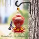 thumbnail image 1 of Comedero de agua para pájaros de plástico, botella colgante de flores, comedero para colibrí (rojo), 1 of 4