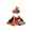 Orange#, variant on Halloween Pet Costume, Cat Wizard Costume Funny Wizard Cat Clothes Cloak and Hat for Small Dogs Outfits