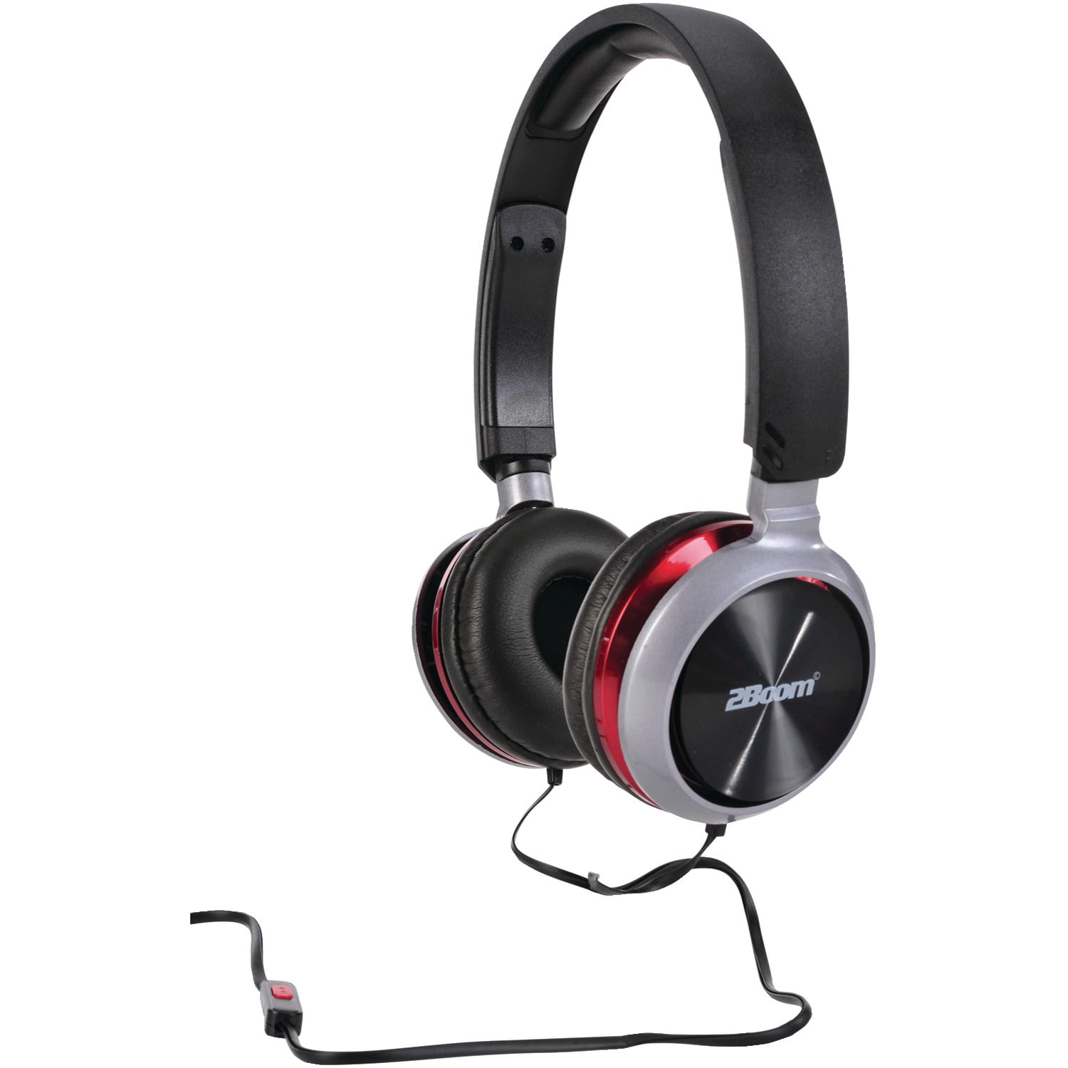 2boom Hpm490r Hpm490 Power Jam Hidef Stereo Headphones (red) Walmart