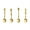 Gold, variant on 4Pcs Oceans Theme Coffee Spoon Creative Handle Stirring Spoons Antique Teaspoon Dessert Snacks Spoon Dishwasher Safe