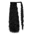 thumbnail image 5 of Youloveit Black Ponytail Extension Wrap Around Long Straight Clip in Ponytails Hair Extensions for Women 22 Inch Synthetic Hairpiece 120g, 5 of 5
