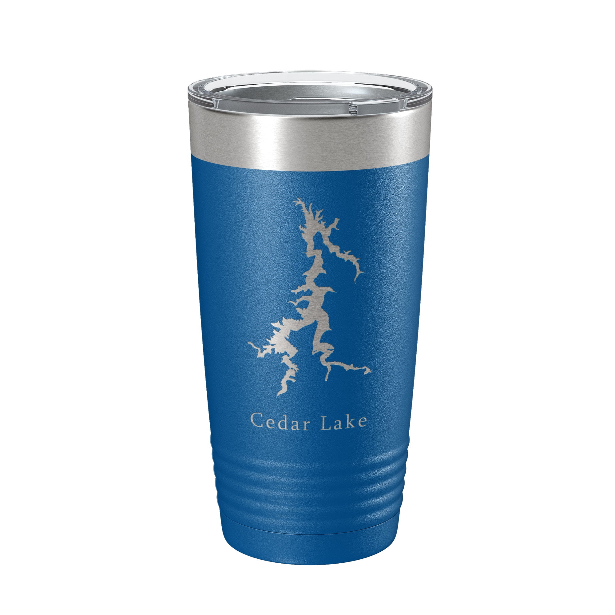 Cedar Lake Map Tumbler Travel Mug Insulated Laser Engraved Coffee Cup ...