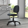 thumbnail image 3 of Pemberly Row Chaise de Bureau de Posture de Luxe Réglable en Cuir, Noire, 3 of 7