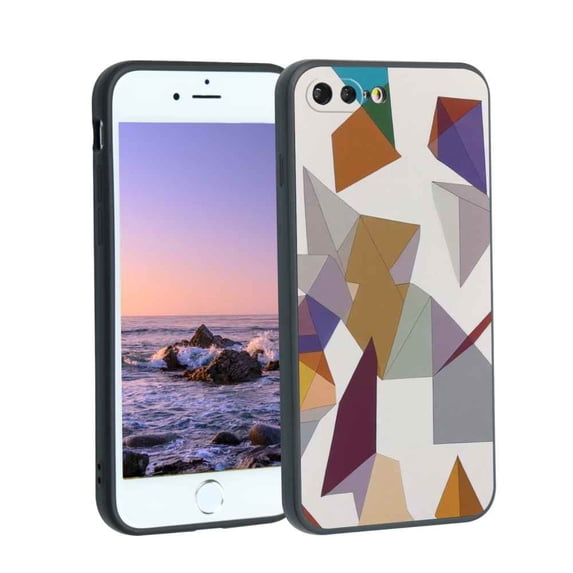 Geometry-140 Phone Case, Degined for iPhone 8 Plus Case Men Women, Flexible Silicone Shockproof Case for iPhone 8 Plus