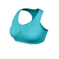 thumbnail image 5 of HAOTAGS Sports Bras for Women, Elastic Hem Racerback Removable Padding Lightweight Yoga Bra Blue 2XL, 5 of 7