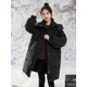 thumbnail image 5 of Abrigos de invierno para mujer, elegantes, con capucha, gruesos, cálidos, chaqueta acolchada, de gran tamaño, chaqueta de plumón larga, 90 plumón de pato blanco, abrigos casuales sueltos, 5 of 5
