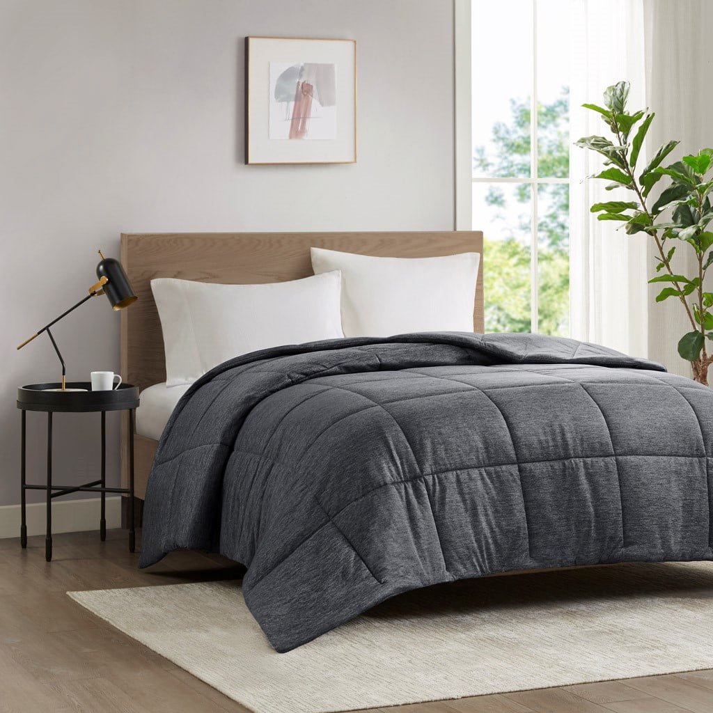 Gracie Mills Heathered Jersey Knit Down Alternative Comforter GRACE-15592 Oversized