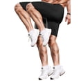thumbnail image 2 of Men's Athletic Shorts Lightweight Sport,Gym,Workout，Running Jogging Shorts Quick Dry with Zipper Pockets, 2 of 6