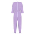 thumbnail image 5 of Aislor Women Care Dementia Clothing Alzheimers Anti-Strip Jumpsuit Nursing Nightwear with Zipper at Back and Leg Lavender M, 5 of 7