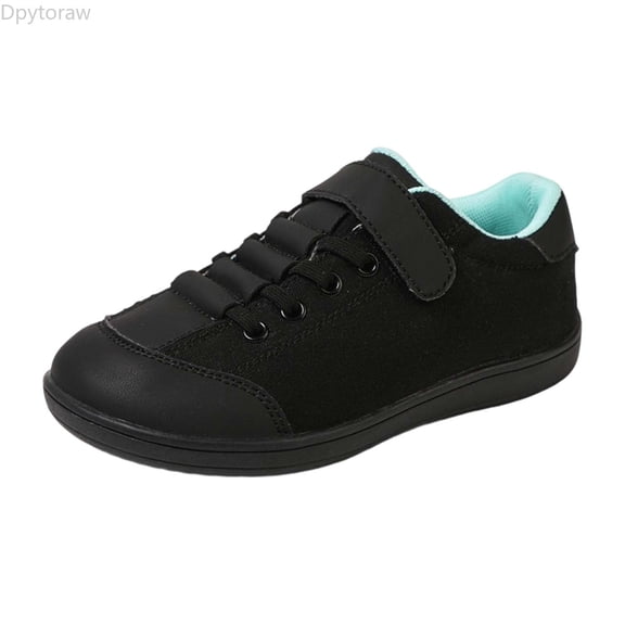 Dpytoraw Boys Sneakers For Kids 5 12 Years Lightweight Breathable Casual Sports Shoes For Daily Outdoor Activities Comfortable Walking Sneakers Youth Athletic Shoes Size Black 5-6 Years