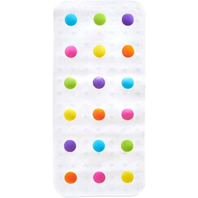 Munchkin Dandy Dots Alfombra de baño Multi 30.5x14.25 pulgadas (paquete de 1)